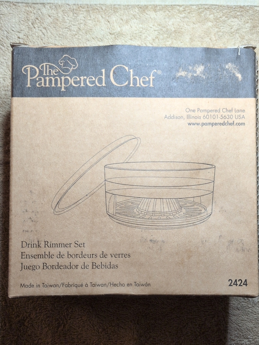 The Pampered Chef Drink Rimmer Set – New 2424 Retired